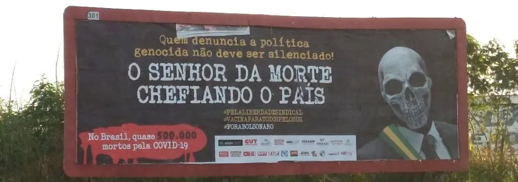 CUT: Milhões da China p/ Outdoor contra Bolsonaro