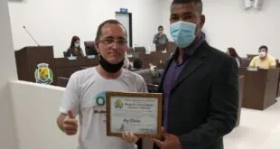 CMG: Presidente ONG Muda Guarapari recebe Moção