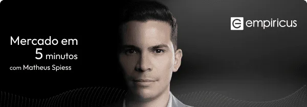 Retrato de homem de cabelos escuros em fundo escuro, imagem ilustrativa sobre investimentos
