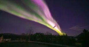 Auroras boreais devem ser vistas fora da zona auroral nos próximos dias