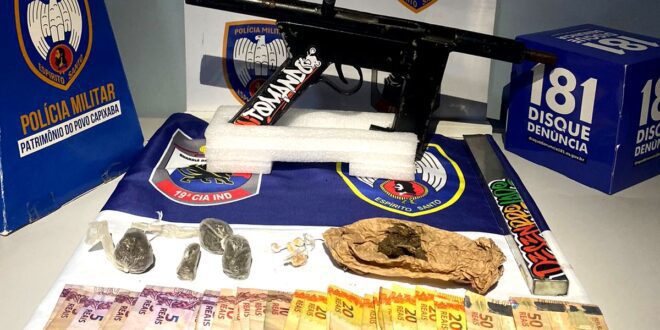 Operação policial em Pinheiros resulta em prisões e apreensão de arma de fogo e drogas