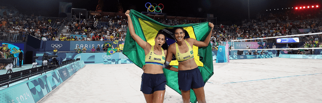 Com ouro no vôlei de praia, atletas do Paar já conquistaram 55% das medalhas do Brasil nas olimpíadas