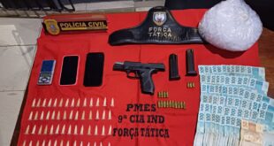 Delegacia de Marataízes prende suspeito de gerenciar facção criminosa