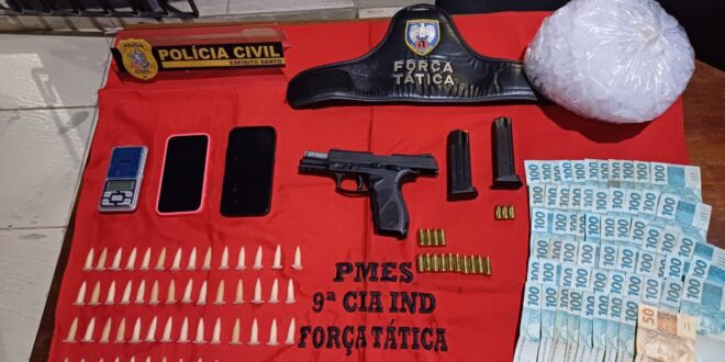 Delegacia de Marataízes prende suspeito de gerenciar facção criminosa
