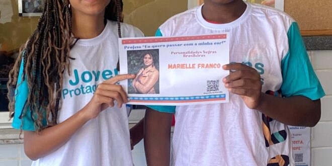 Escola de Cariacica homenageia personalidades negras brasileiras