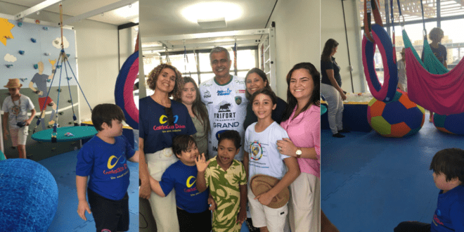Kleber Andrade inaugura sala sensorial para torcedores neurodivergentes