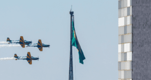 FAB substituirá Bandeira Nacional neste domingo (6)