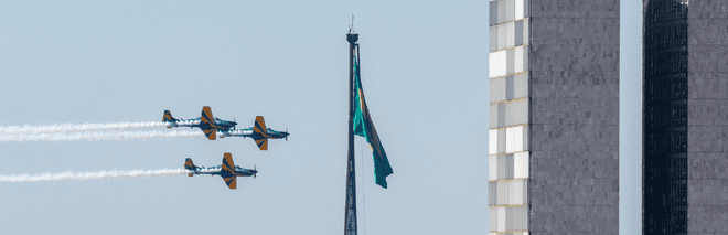 FAB substituirá Bandeira Nacional neste domingo (6)