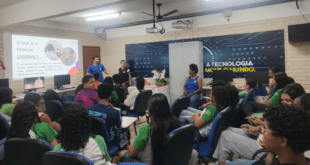 Alunos de Alegre participam de palestra sobre pericia criminal