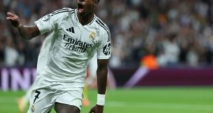 Real vence com hat-trick de Vini. Jr e Dortmund perde a liderança da Champions