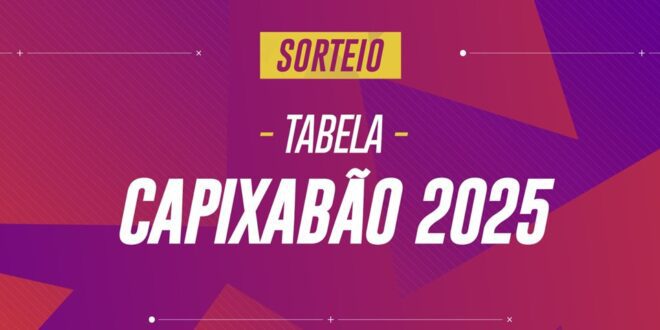 Acompanhe ao vivo pela TVE Espírito Santo o sorteio da tabela do Capixabão 2025