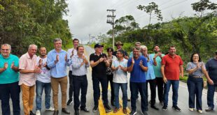 Governador inaugura revitalização de rodovias estaduais em Santa Teresa e Santa Maria de Jetibá