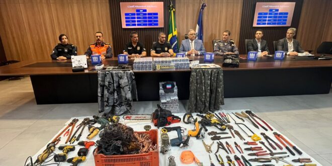 Sesp divulga resultado da Operação Vastum IV e lança canal para denúncias anônimas de furto e receptação de fios