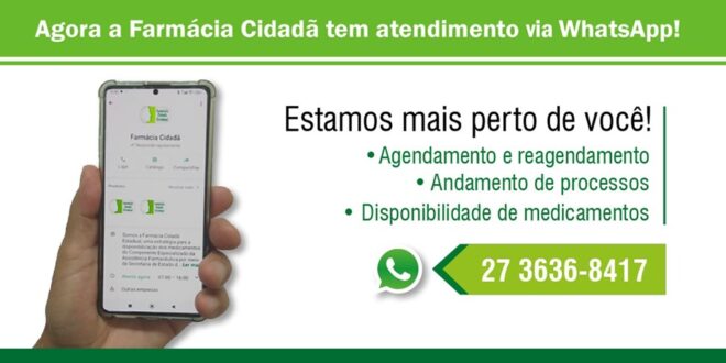 Farmácias Cidadãs Estaduais têm novo canal de atendimento aos usuários