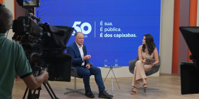 Governador faz balanço de 2024 na TVE Espírito Santo e na 89.1 FM