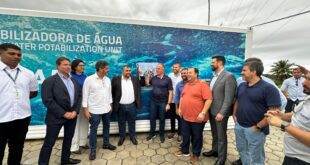 Governo do Estado entrega obras e serviços na área de saneamento e saúde, em Guarapari
