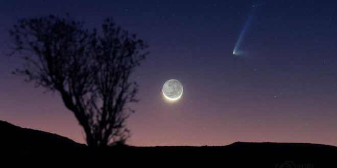 Hoje tem festa no céu: ‘Lua do Lobo’ encontra cometa mais brilhante do ano