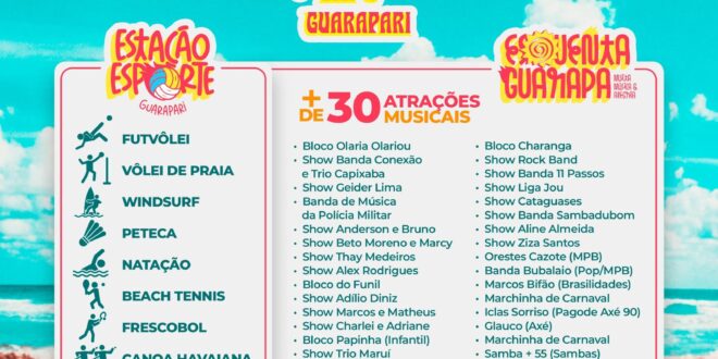 Prefeitura de Guarapari anuncia programação de Verão 2025