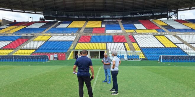 Comissão da FIFA visita Estádio Kleber Andrade para Copa do Mundo Feminina da FIFA 2027™
