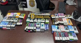 PCES apreende cigarros eletrônicos comercializados ilegalmente em Vitória
