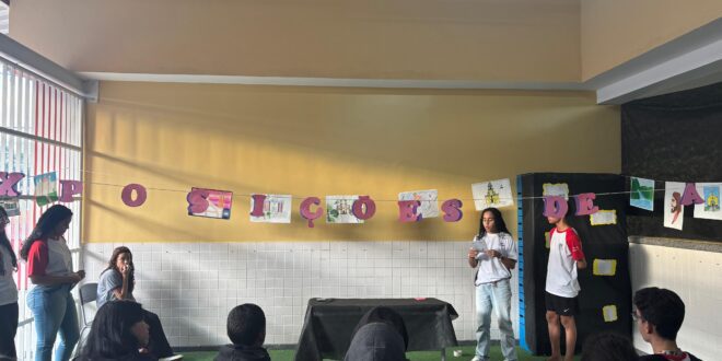 Estudantes de Cariacica realizam exposição artística inspirada em obra de autora capixaba