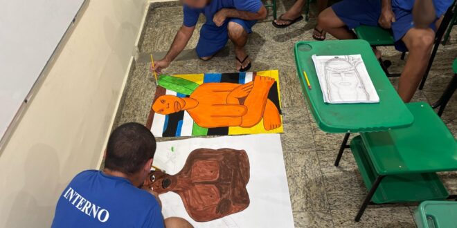 Estudantes privados de liberdade realizam releituras artísticas após reflexões sobre o Dia Estadual da Promoção de Igualdade Racial