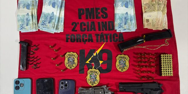 PCES deflagra 2ª fase da Operação ‘Dominó’ e prende integrantes de organização criminosa 