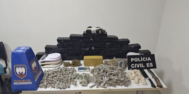 Polícia realiza maior apreensão de drogas da história de Vila Valério