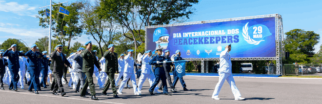 Cerimônia alusiva ao Dia Internacional dos Peacekeepers reforça compromisso do Brasil na promoção da paz no mundo