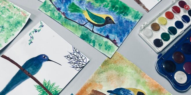 Pintura em aquarela incentiva educação ambiental e expressão artística em escola de Vila Velha