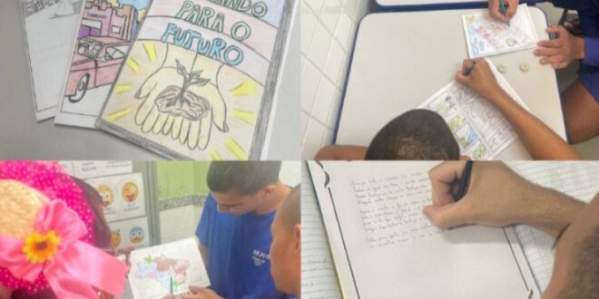 Unidade prisional compartilha poemas, mapas e gibis em exposição de trabalhos pedagógicos de alunos