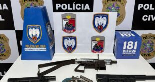 Ação conjunta da PCES e PMES apreende quatro adolescentes armados e recupera veículos roubados em Pinheiros