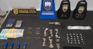 Polícia Civil e Força Tática do 11º Batalhão prendem homem por tráfico e posse de arma em Barra de São Francisco
