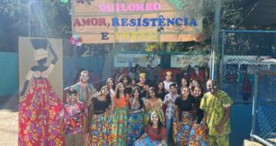 Estudantes resgatam ancestralidade com Quadrilha Afro Junina em Alegre