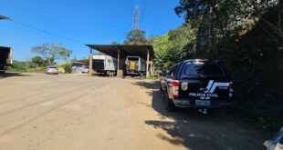 PCES, PCIES e EDP identificam rede clandestina de energia em lava-jato de caminhões em Cariacica
