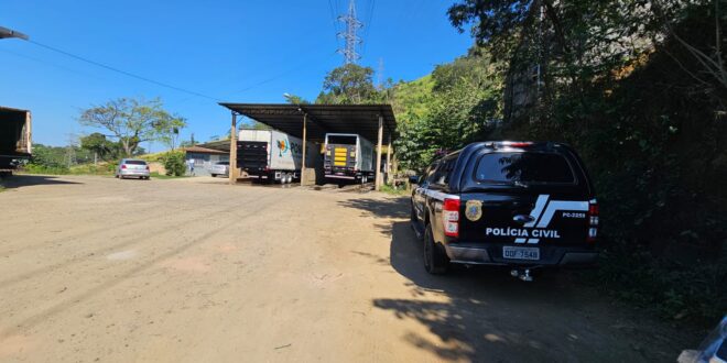 PCES, PCIES e EDP identificam rede clandestina de energia em lava-jato de caminhões em Cariacica