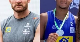 Alison e Juca, da AEST, estreiam nesta sexta (18) no Brasileiro de vôlei de praia, em Cuiabá