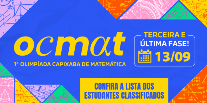 Sedu publica lista dos classificados para a terceira fase da OCMAT