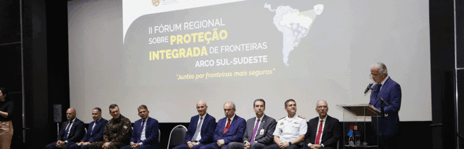 Segurança e proteção da fronteira Sul-Sudeste são tratadas em Fórum Regional; José Mucio discursa na abertura