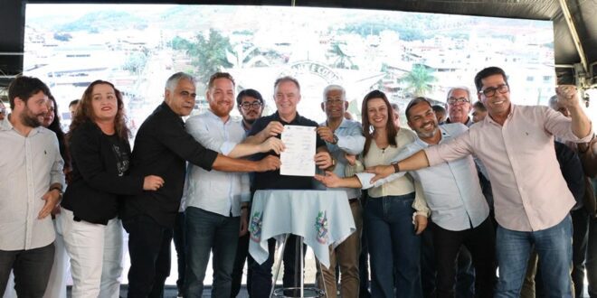 Governador inaugura obras e autoriza novos investimentos em Ibatiba