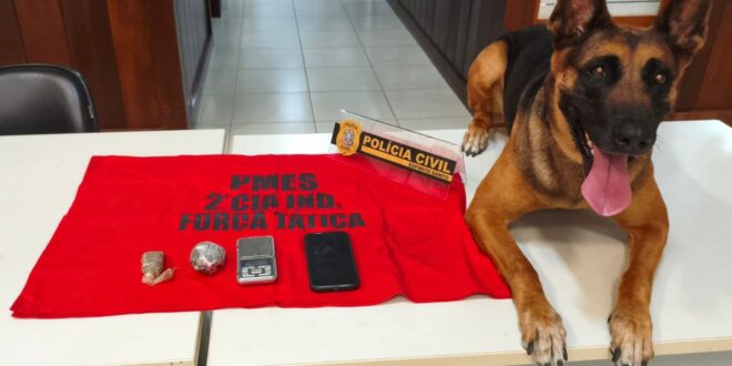 Operação conjunta resulta na prisão de suspeito de tráfico de drogas em Venda Nova do Imigrante  