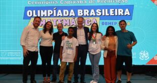 Cerimônia premia alunos capixabas medalhistas da Olimpíada Brasileira de Matemática