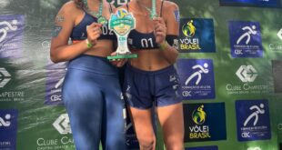 Julhia e Ana Bia, da AEST, conquistam etapa do Brasileiro Interclubes sub-21, na Paraíba