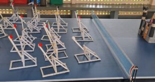 Estudantes da Escola Luiz Manoel Vellozo aprendem física construindo catapultas com materiais reciclados