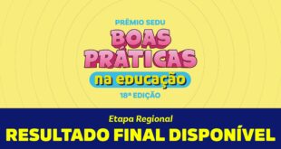 Sedu divulga resultado final do 18º Prêmio Sedu: Boas Práticas na Educação