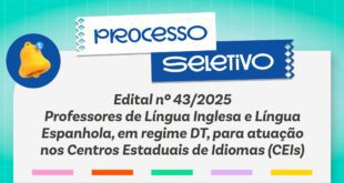 Sedu prorroga inscrições de processo seletivo para professores dos CEI