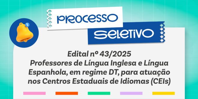 Sedu prorroga inscrições de processo seletivo para professores dos CEI