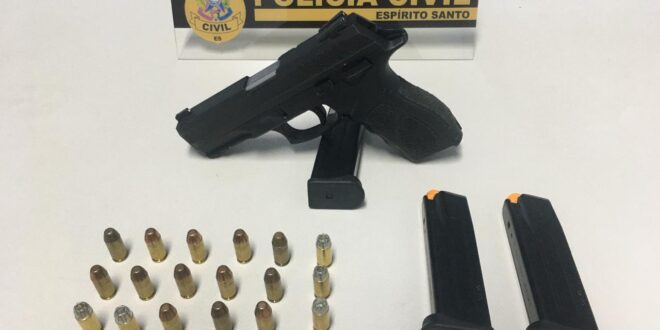 Delegacia de Guaçuí apreende arma de fogo no bairro Vila dos Professores