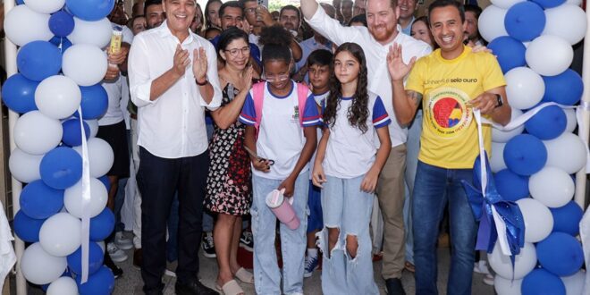 Governo do Estado inaugura Escola Municipal de Ensino Fundamental em Tempo Integral em Linhares