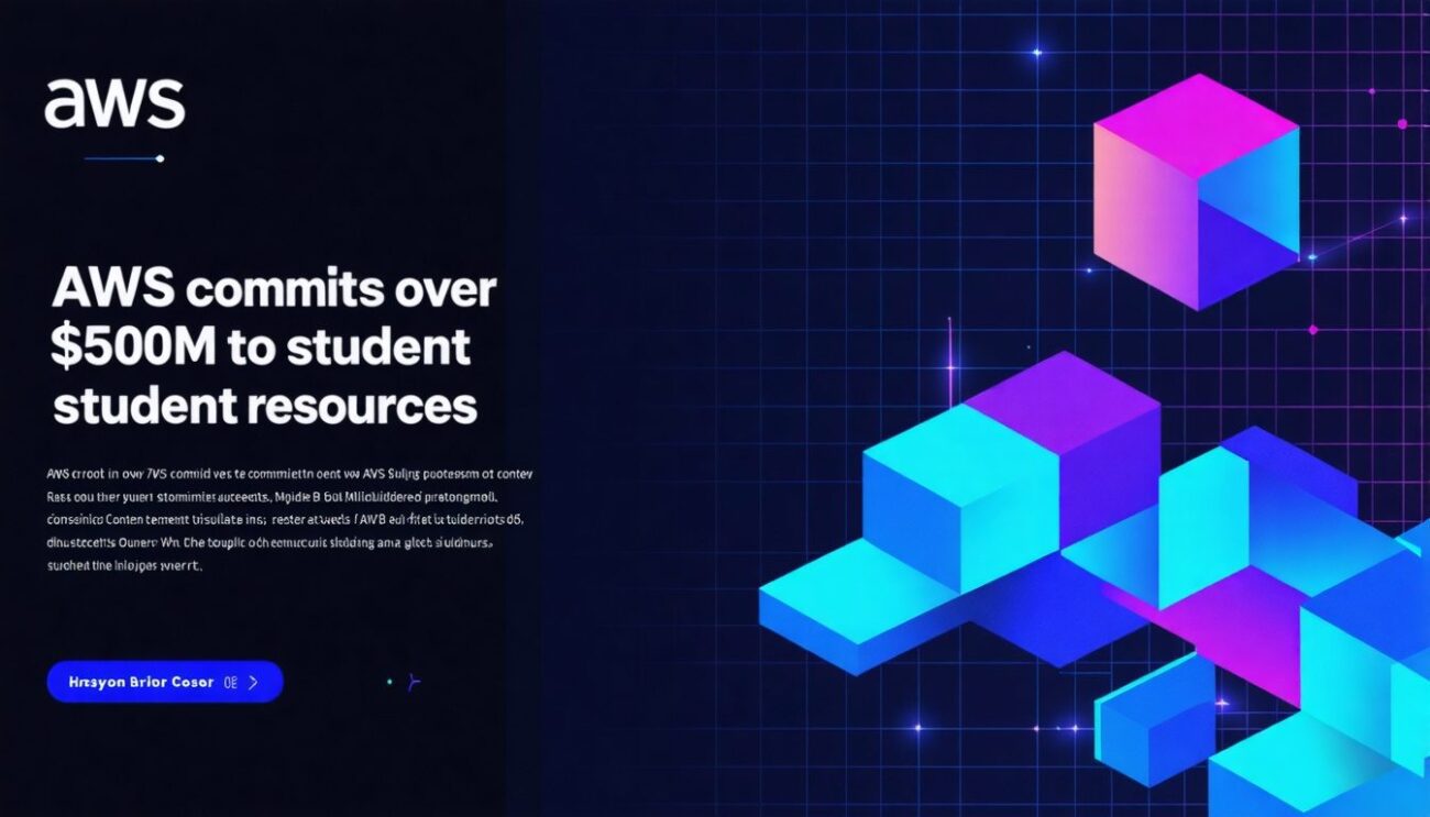 Estudante acessando o AWS Builder Center em computador para verificar bolsa e desbloquear benefícios